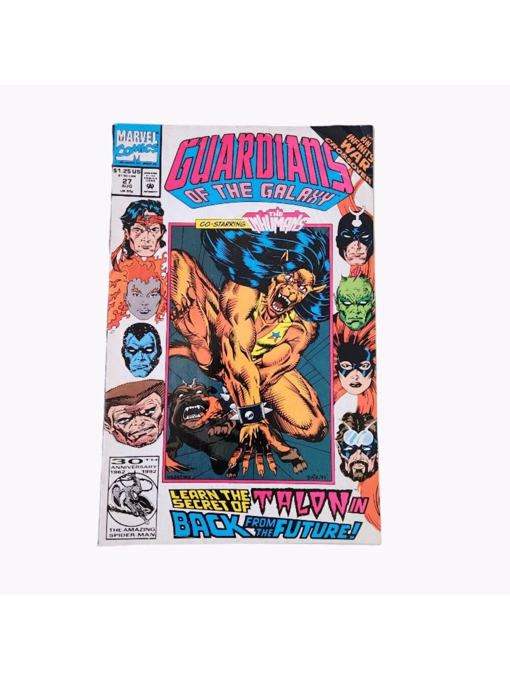 Marvel Guardians Of The Galaxy #27 1992 Comic Book Collector Bagged Boarded